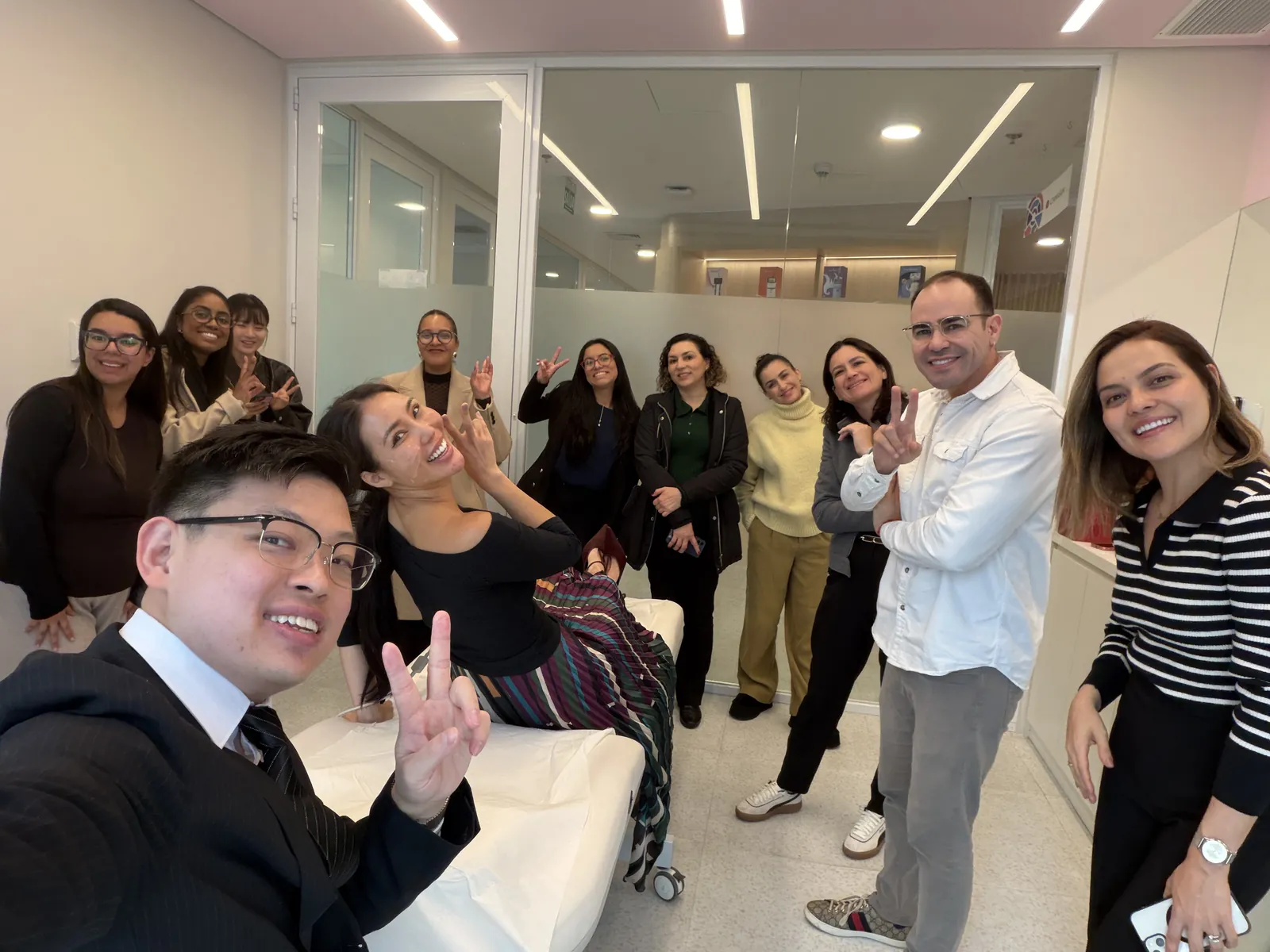 Dr Sin Yong with the Day One Volnewmer masterclass cohort at CLASSYS Academy Sao Paulo