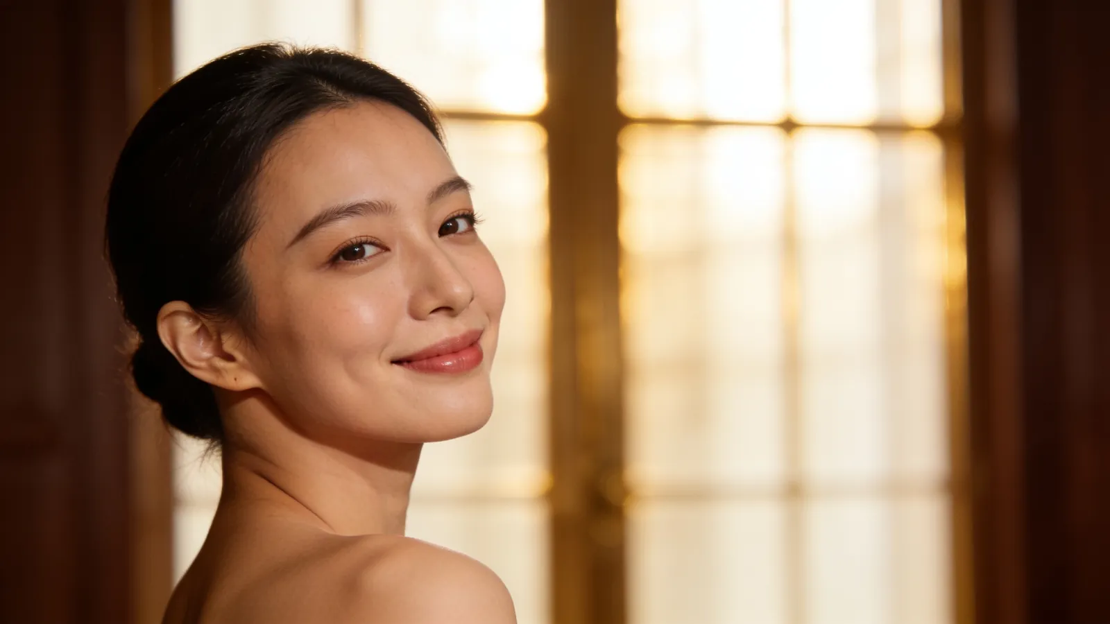 An East Asian woman in her late 20s with a soft rounded face — illustrative image