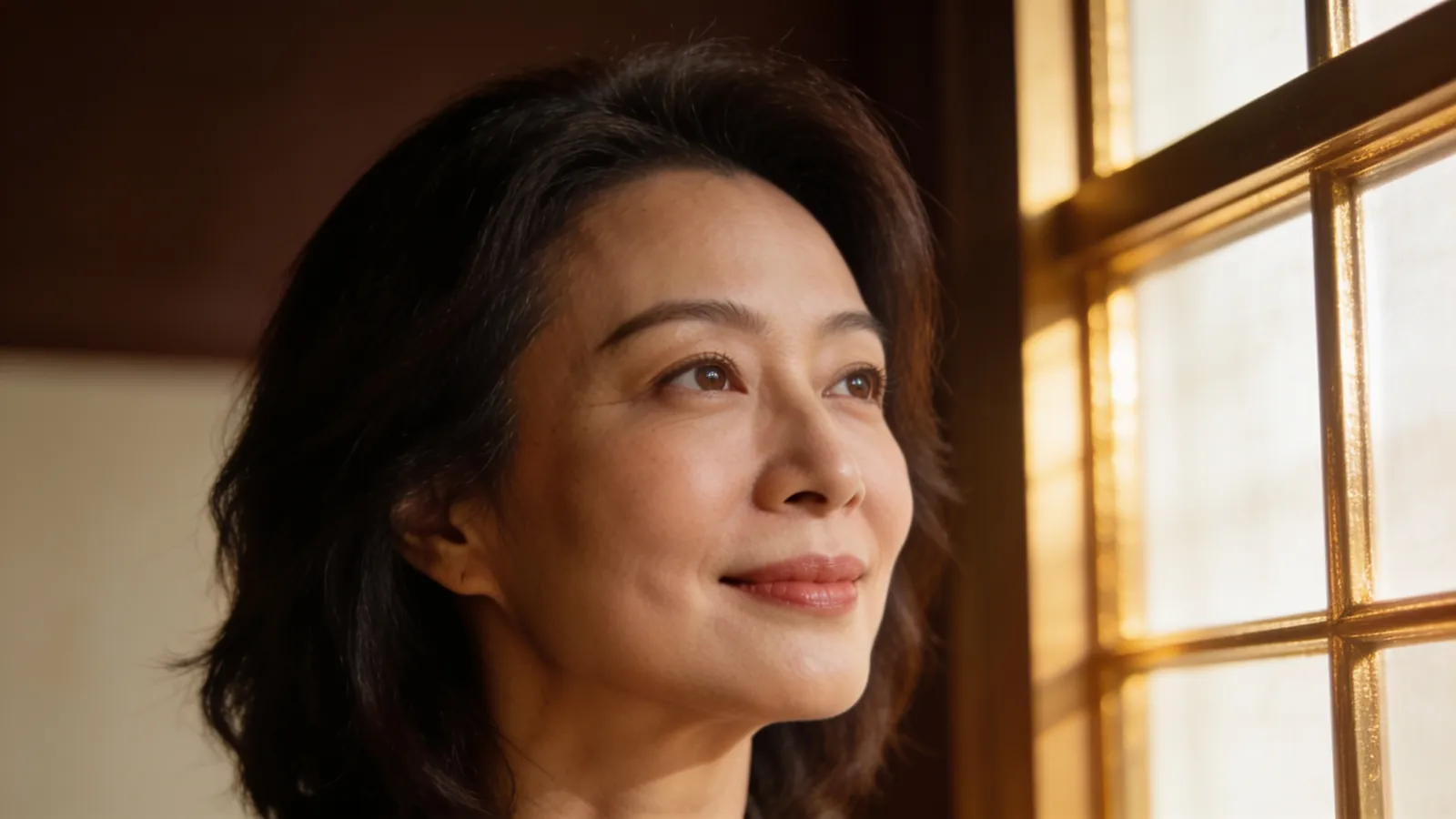 A woman in her late 40s, an illustrative image