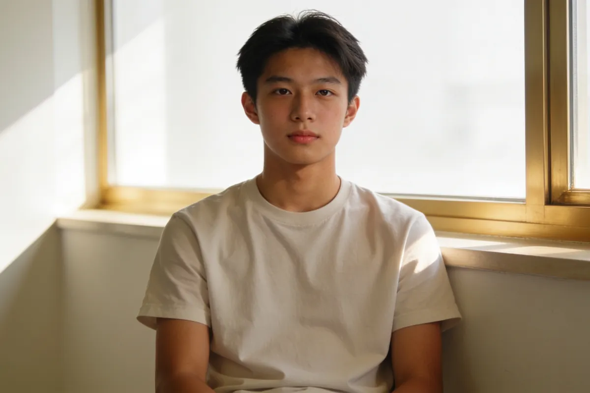 Illustrative image of clear young skin in natural light