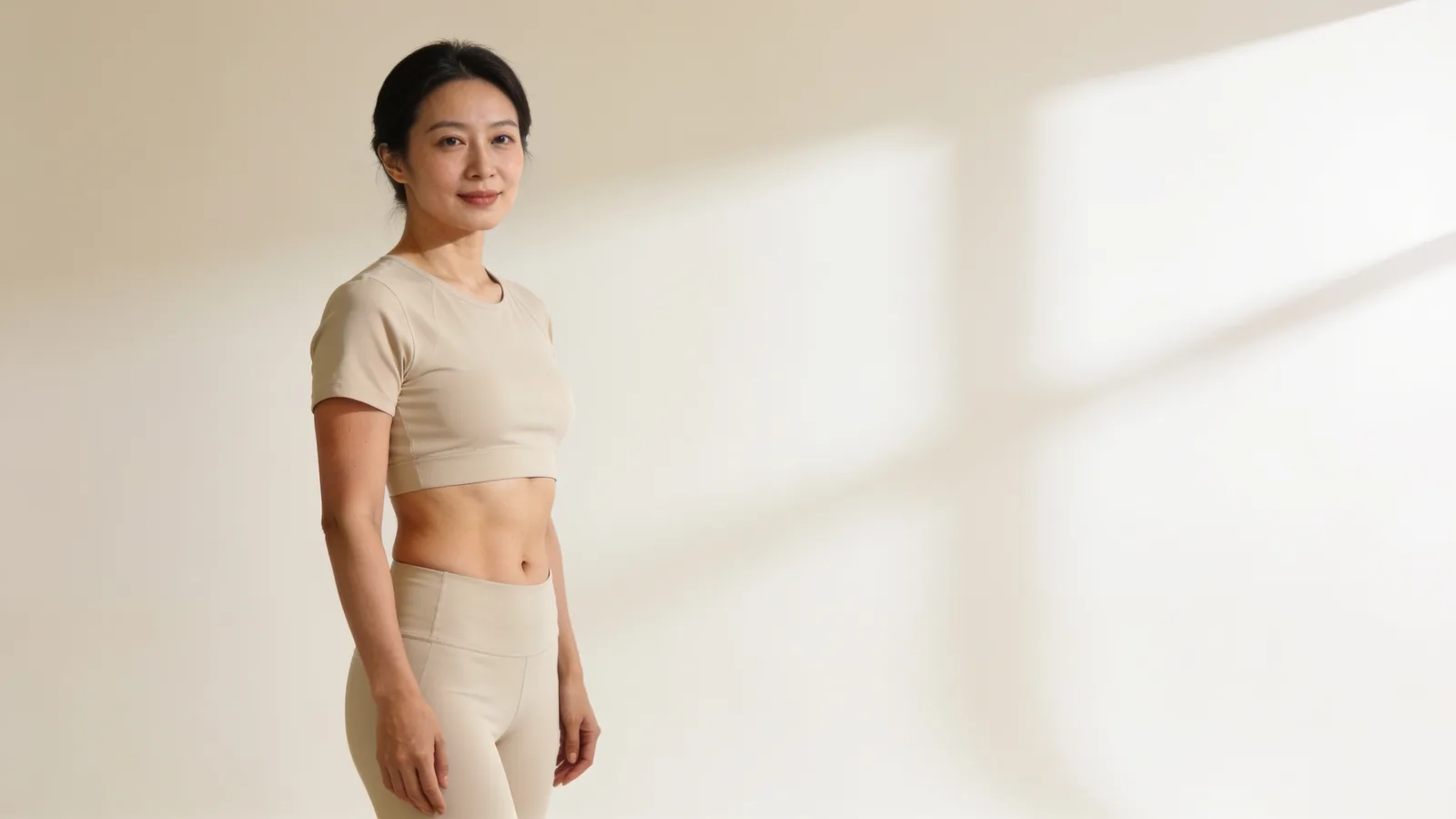 Sagging tummy, buttocks & arms — illustrative model, not a patient
