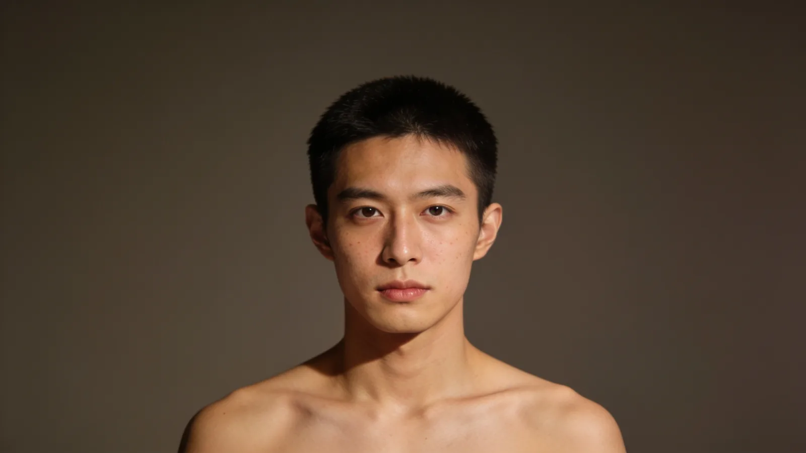 Illustrative model with natural skin texture in soft side light — not a patient